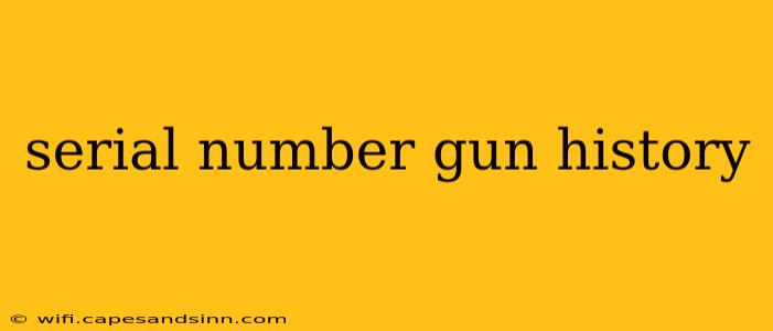 serial number gun history