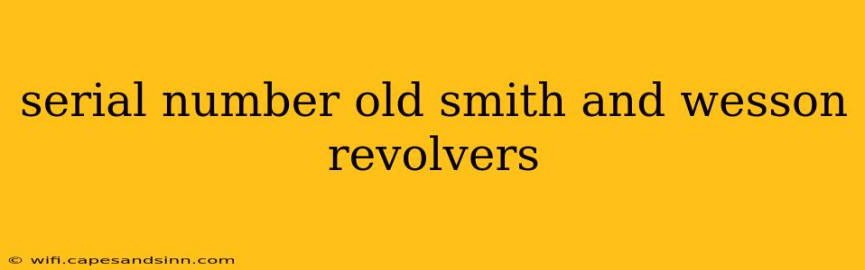 serial number old smith and wesson revolvers