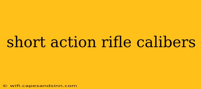 short action rifle calibers