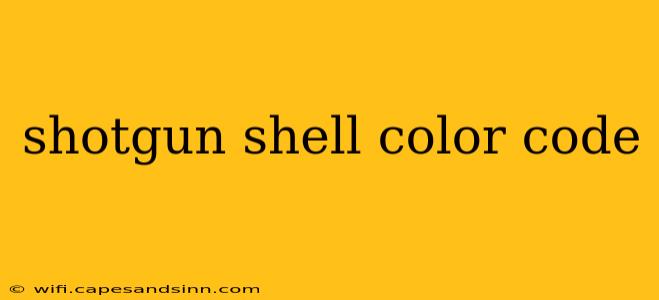 shotgun shell color code