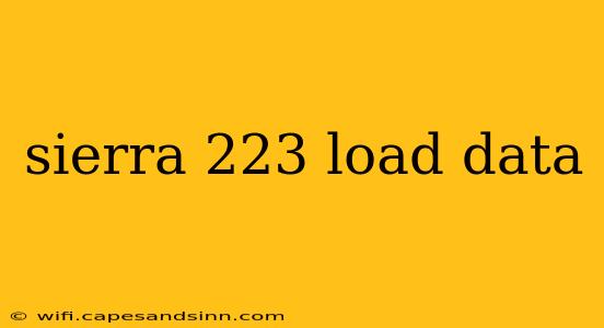 sierra 223 load data