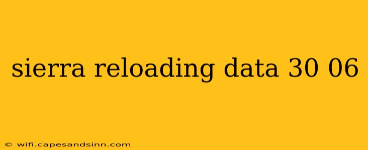 sierra reloading data 30 06