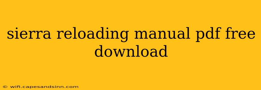 sierra reloading manual pdf free download