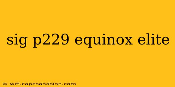 sig p229 equinox elite