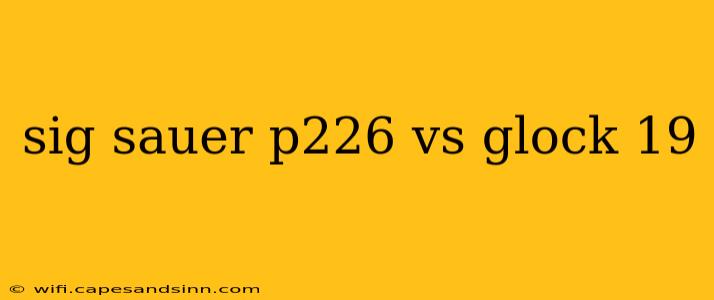 sig sauer p226 vs glock 19