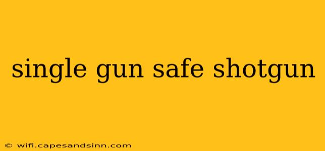 single gun safe shotgun