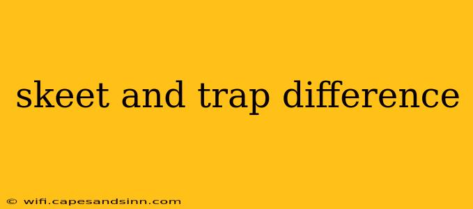 skeet and trap difference