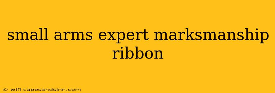 small arms expert marksmanship ribbon