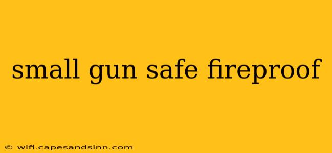 small gun safe fireproof