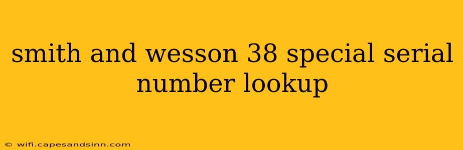 smith and wesson 38 special serial number lookup