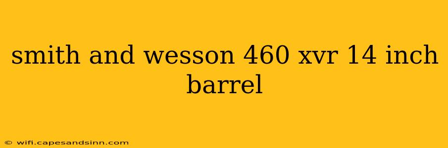 smith and wesson 460 xvr 14 inch barrel