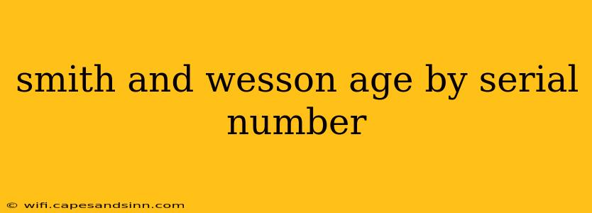 smith and wesson age by serial number