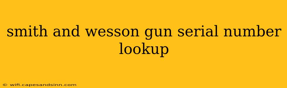 smith and wesson gun serial number lookup