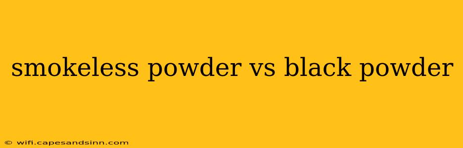 smokeless powder vs black powder