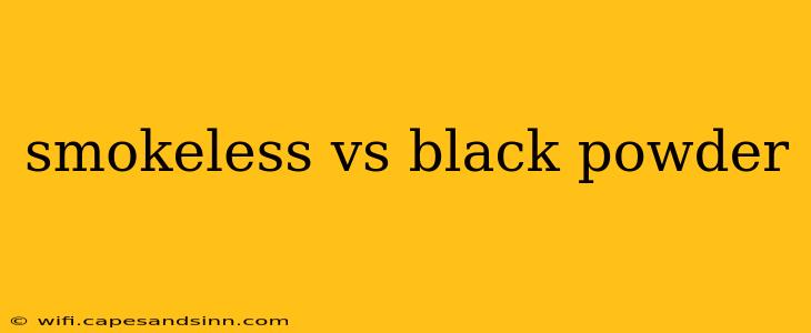 smokeless vs black powder