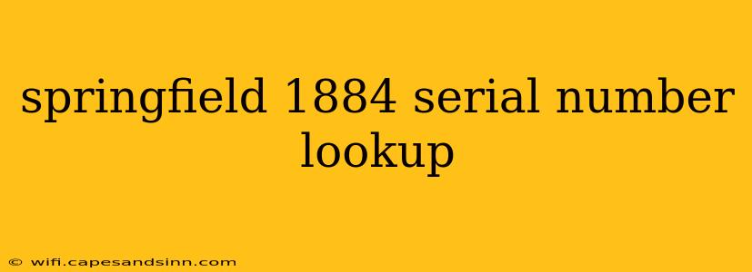 springfield 1884 serial number lookup