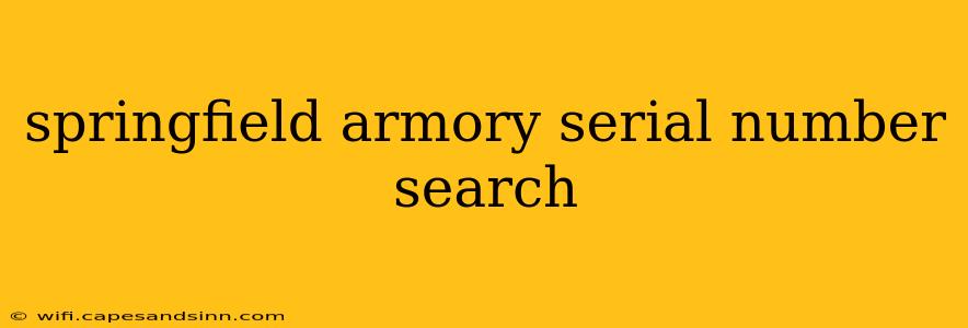 springfield armory serial number search