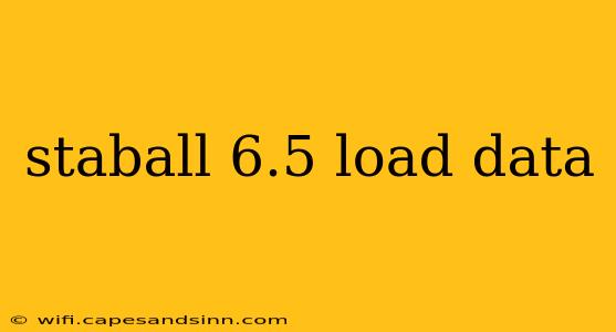 staball 6.5 load data