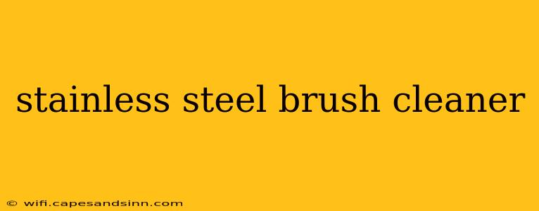 stainless steel brush cleaner