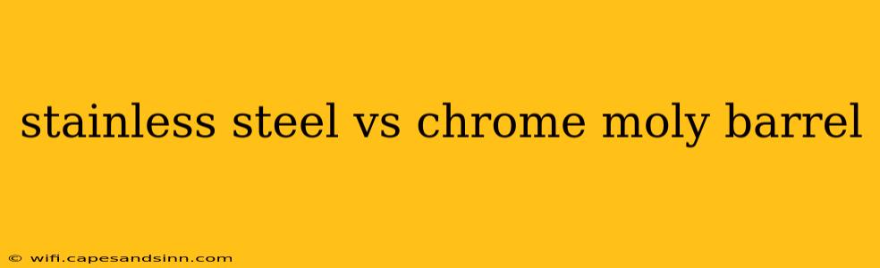 stainless steel vs chrome moly barrel