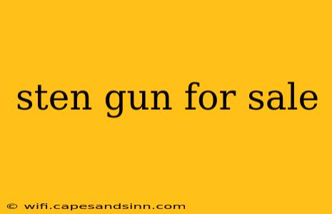 sten gun for sale