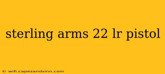 sterling arms 22 lr pistol