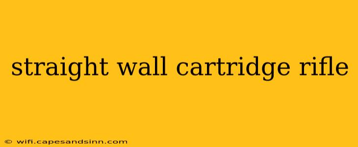 straight wall cartridge rifle