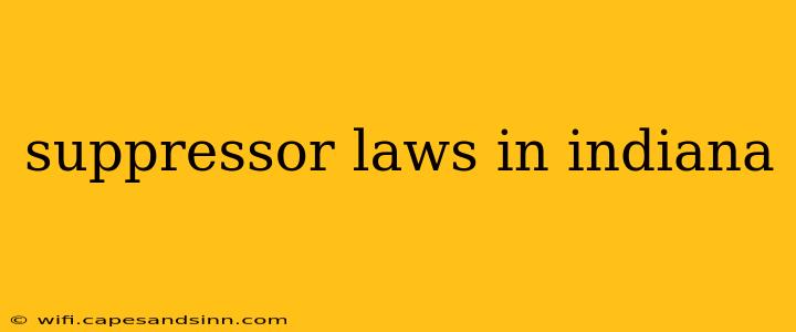 suppressor laws in indiana