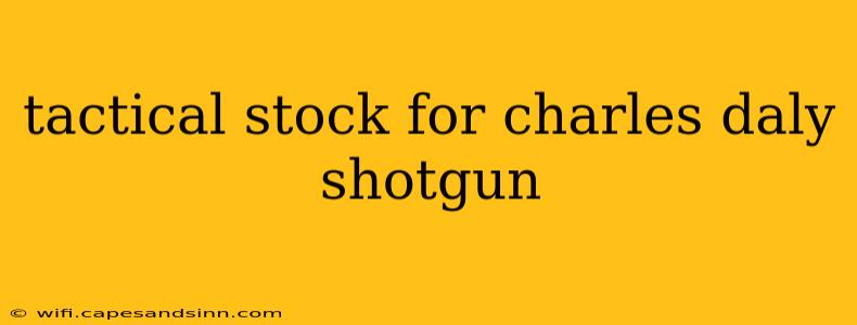 tactical stock for charles daly shotgun