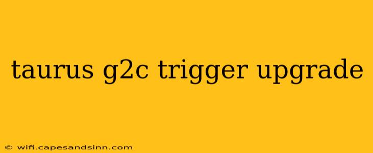 taurus g2c trigger upgrade