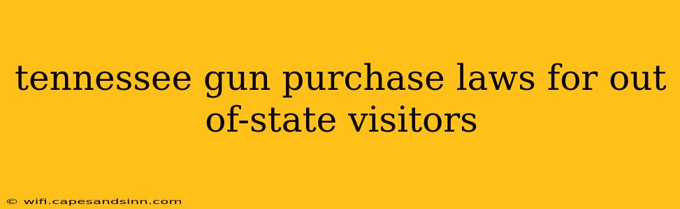 tennessee gun purchase laws for out of-state visitors