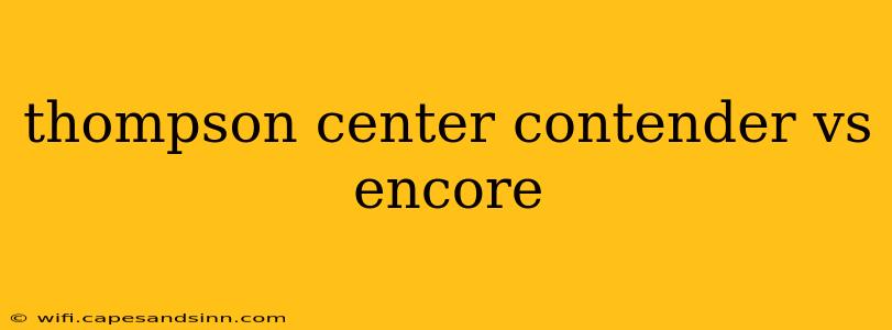 thompson center contender vs encore