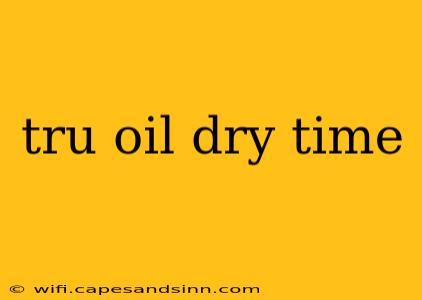 tru oil dry time