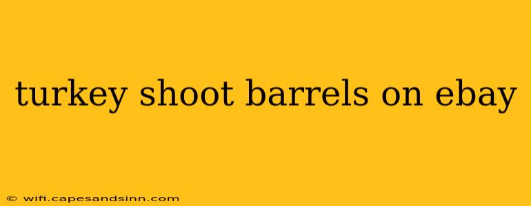 turkey shoot barrels on ebay