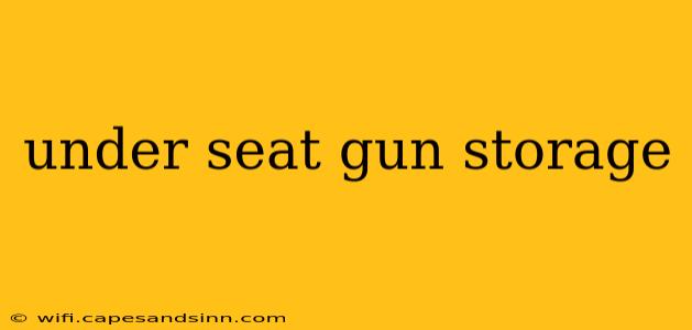 under seat gun storage