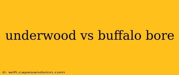 underwood vs buffalo bore