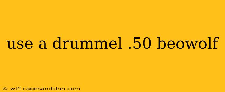 use a drummel .50 beowolf