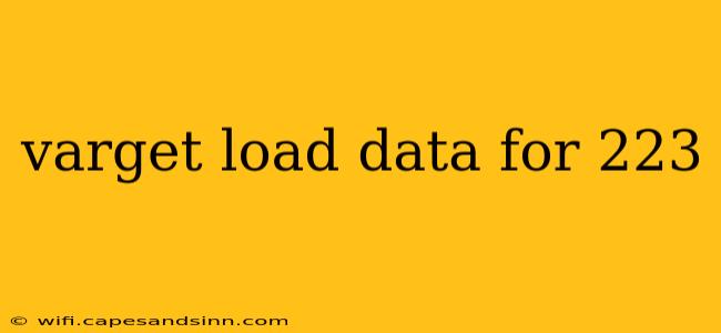 varget load data for 223