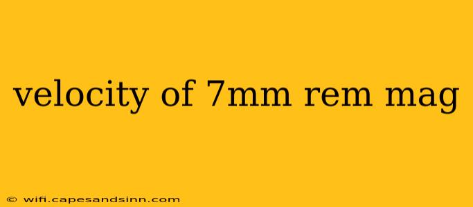 velocity of 7mm rem mag