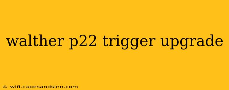 walther p22 trigger upgrade