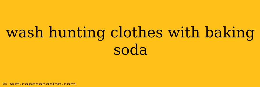 wash hunting clothes with baking soda