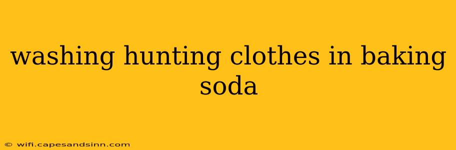 washing hunting clothes in baking soda