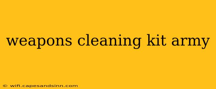 weapons cleaning kit army