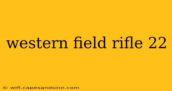 western field rifle 22