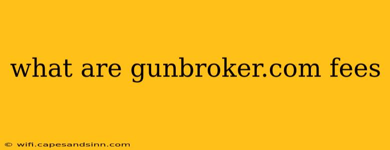 what are gunbroker.com fees