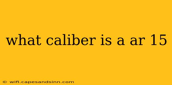 what caliber is a ar 15