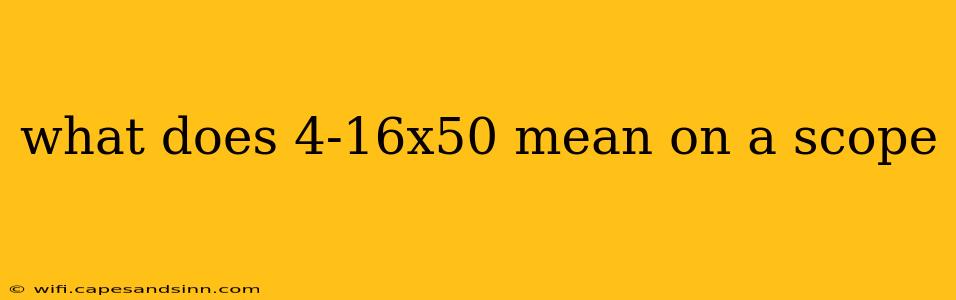 what does 4-16x50 mean on a scope