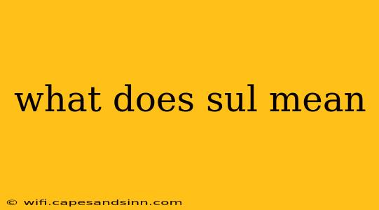 what does sul mean