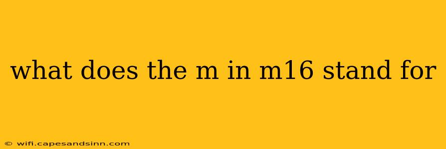 what does the m in m16 stand for