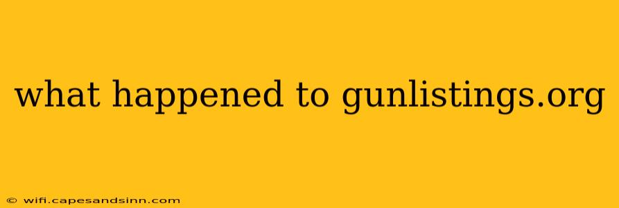 what happened to gunlistings.org